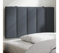 vidaXL Cuscino Testiera Grigio Scuro 90 cm in Velluto