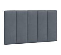 vidaXL Cuscino Testiera Grigio Scuro 90 cm in Velluto