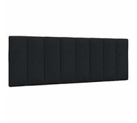 vidaXL Cuscino Testiera Nero 120 cm in Tessuto