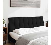 vidaXL Cuscino Testiera Nero 120 cm in Tessuto
