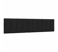 vidaXL Cuscino testiera 200 cm in tessuto nero