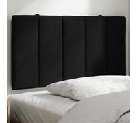 vidaXL Cuscino Testiera Nero 90 cm in Velluto