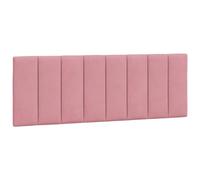 vidaXL Cuscino Testiera Rosa 120 cm in Velluto, Cuscino Testata, Testata Imbottita, Cuscino per Testata Letto, testiera Imbottita