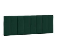 vidaXL Cuscino Testiera Hanko Verde Scuro 140 cm in Velluto