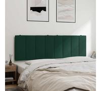 vidaXL Cuscino Testiera Hanko Verde Scuro 160 cm in Velluto