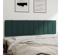 vidaXL Cuscino Testiera Verde Scuro 180 cm in Velluto, Cuscino Testata, Testata Imbottita, Cuscino per Testata Letto, testiera Imbottita