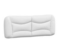 vidaXL Cuscino per testiera Hvar Bianco 140 cm in similpelle