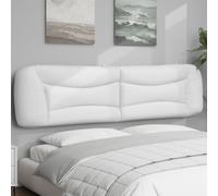 vidaXL Cuscino Testiera Bianco 200 cm in Similpelle