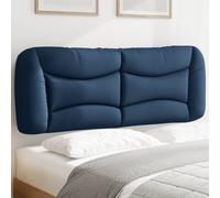 vidaXL Cuscino Testiera Hvar Blu 140 cm in Tessuto