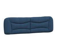 vidaXL Cuscino Testiera Blu 180 cm in Tessuto