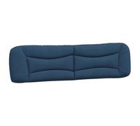 vidaXL Cuscino Testiera Blu 200 cm in Tessuto