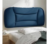 vidaXL Cuscino Testiera Blu 90 cm in Tessuto