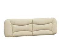 vidaXL Cuscino Testiera Crema 180 cm in Tessuto