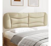 vidaXL Cuscino Testiera Crema 180 cm in Tessuto