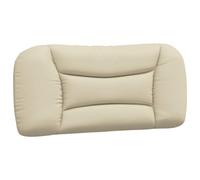 vidaXL Cuscino Testiera Crema 80 cm in Tessuto