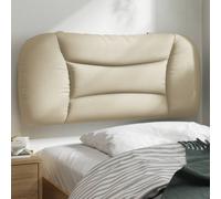 vidaXL Cuscino Testiera Crema 90 cm in Tessuto
