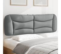 vidaXL Cuscino Testiera Grigio Chiaro 160 cm in Tessuto