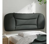 vidaXL Cuscino Testiera Grigio Scuro 100 cm in Tessuto