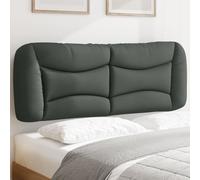 vidaXL Cuscino Testiera Hvar Grigio Scuro 137 cm in Tessuto