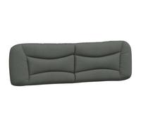 vidaXL Cuscino Testiera Grigio Scuro 180 cm in Tessuto