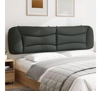 vidaXL Cuscino Testiera Hvar Grigio Scuro 200 cm in Tessuto