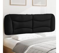 vidaXL Cuscino Testiera Nero 160 cm in Tessuto