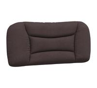 vidaXL Cuscino Testiera Marrone Scuro 80 cm in Tessuto