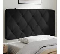vidaXL Cuscino Testiera Nero 100 cm in Velluto