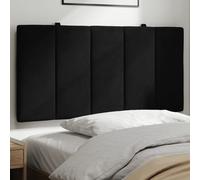 vidaXL Cuscino Testiera Nero 100 cm in Velluto