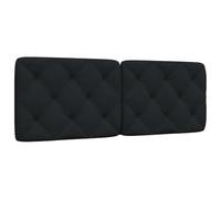 vidaXL Cuscino Testiera Nero 120 cm in Tessuto