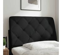 vidaXL Cuscino Testiera Nero 80 cm in Tessuto