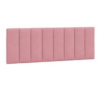 vidaXL Cuscino Testiera Rosa 120 cm in Velluto, Cuscino Testata, Testata Imbottita, Cuscino per Testata Letto, testiera Imbottita