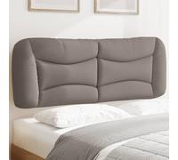 vidaXL Cuscino Testiera Tortora 120 cm in Tessuto