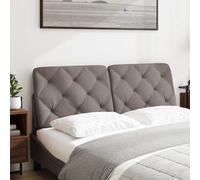 vidaXL Cuscino Testiera Tortora 140 cm in Tessuto