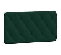 vidaXL Cuscino Testiera Verde Scuro 100 cm in Velluto