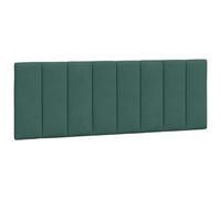 vidaXL Cuscino Testiera Verde Scuro 120 cm in Velluto