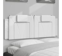 vidaXL Cuscino Testiera Bianco 120 cm in Similpelle