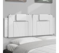 vidaXL Cuscino Testiera Viana Bianco 140 cm in Similpelle