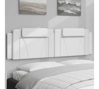vidaXL Cuscino Testiera Viana Bianco 183 cm in Similpelle