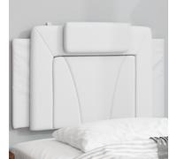 vidaXL Cuscino Testiera Viana Bianco 80 cm in Similpelle