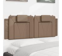 vidaXL Cuscino Testiera Viana Cappuccino 120 cm in Similpelle