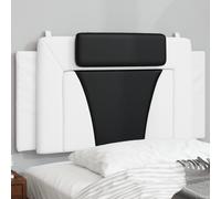 vidaXL Cuscino Testiera Viana Nero e Bianco 100 cm in Similpelle