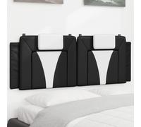 vidaXL Cuscino Testiera Viana Nero e Bianco 152 cm in Similpelle