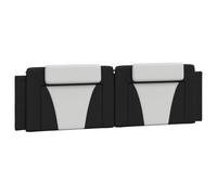 vidaXL Cuscino Testiera Nero e Bianco 180 cm in Similpelle, Cuscino Testata, Testata Imbottita, Cuscino per Testata Letto, testiera Imbottita