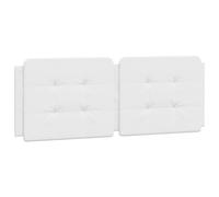 vidaXL Cuscino Testiera Bianco 120 cm in Similpelle