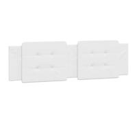 vidaXL Cuscino Testiera Zadar Bianco 180 cm in Similpelle