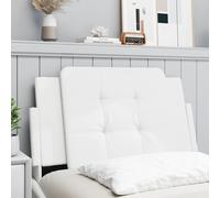vidaXL Cuscino Testiera Zadar Bianco 80 cm in Similpelle
