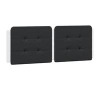 vidaXL Cuscino testiera Zadar – Similpelle Nero e Bianco 140 cm