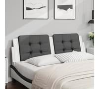 vidaXL Cuscino Testiera Zadar Nero e Bianco 160 cm in Similpelle
