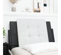 vidaXL Cuscino Testiera Zadar Nero e Bianco 80 cm in Similpelle